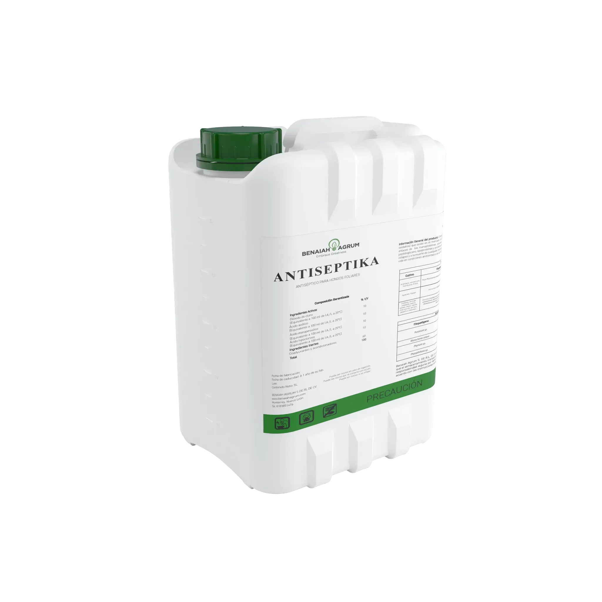 Antiseptika fungicida foliar presentación 5 litros